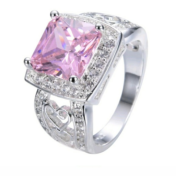 Ladie's size 7 pink ice ring - Picture 4 of 4